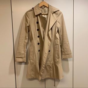 Banana Republic XS Khaki trench